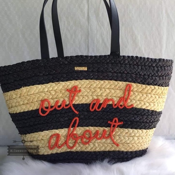 Kate Spade shore thing out and about straw tote - Picture 3 of 8